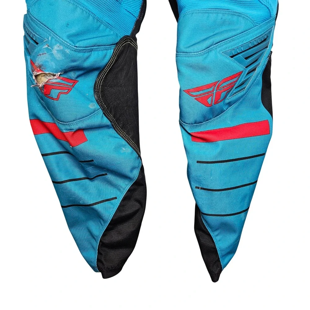 Fly Racing Motocross Pants‎ Blue Black Red MX Dirt Bike Riding Gear Zipper Lock